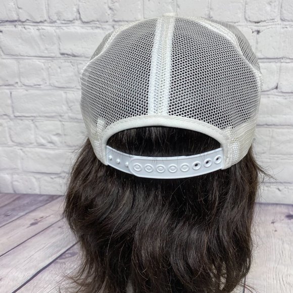 Vintage Trucker Hat Mesh Cap Snapback White Fording Coal Limited MILFRED Lake Op - Picture 3 of 8